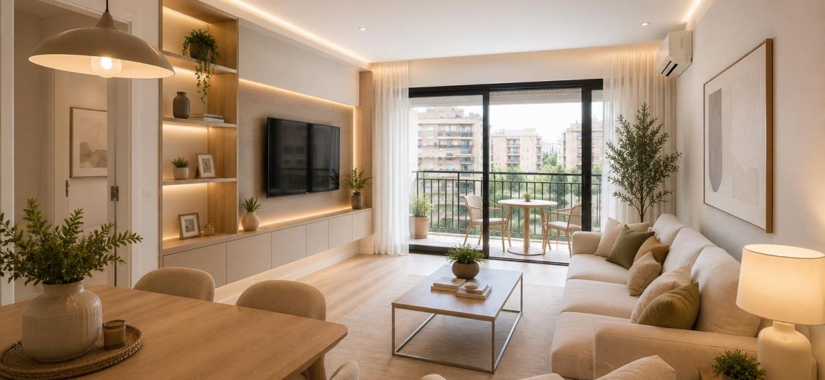 Serlyb - Construcción Reformas Alicante - Salón reformado con estilo moderno
